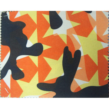 900d Camouflage Star Printed Polyester Fabric with PU Coating